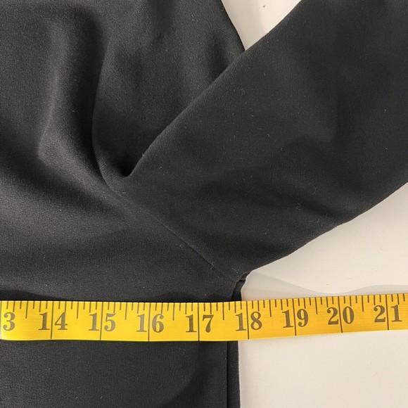 Zara Top Womens Small Black Boat Neck Rhinestone Grommet Long Sleeve Pullover - Picture 8 of 12